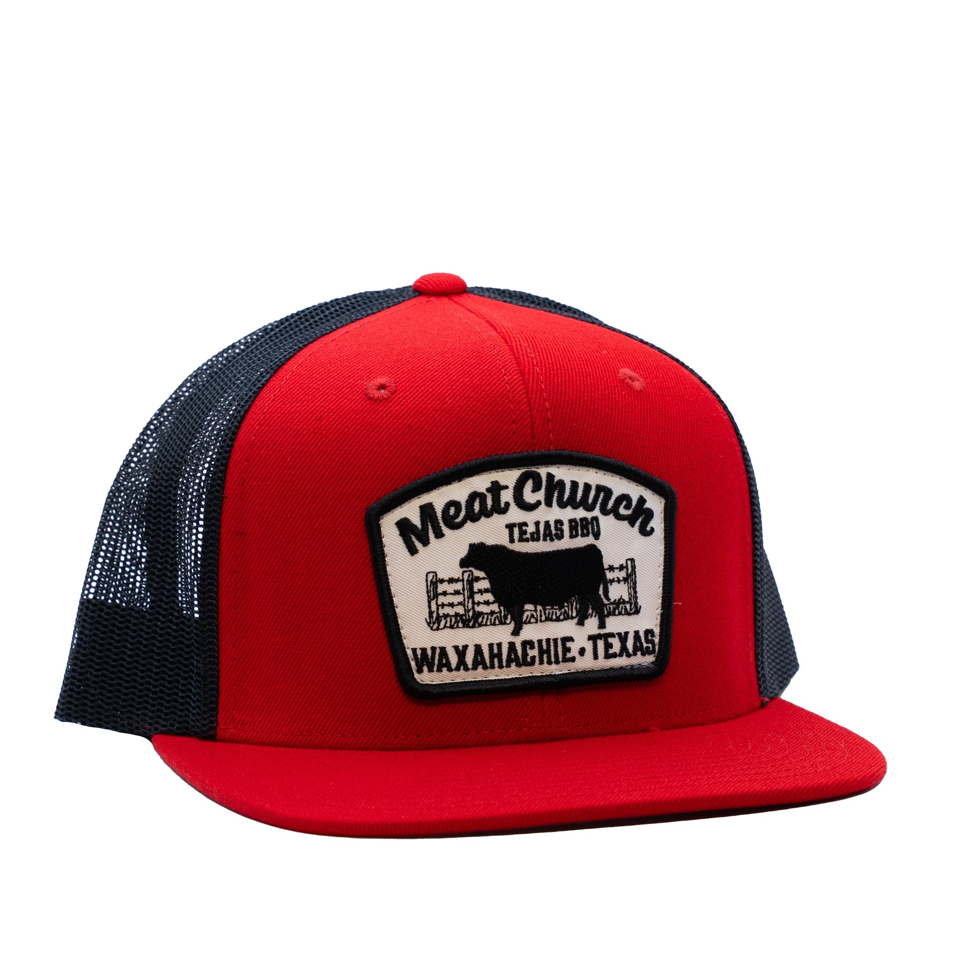 tejas-bbq-patch-hat-red-black-i1 RedMCwCowFlatBill.jpg